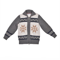 Brunello Cucinelli Patterned Zipped Cashmere Cardigan