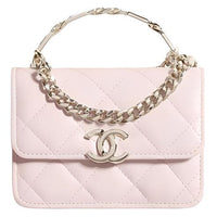 CHANEL 22SS Sheepskin Shoulder Bag, Crossbody Bag, Handbag Mini Women's Pink