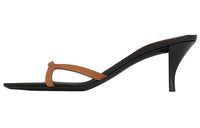 SAINT LAURENT Slide Slippers 6cm Women's Brown