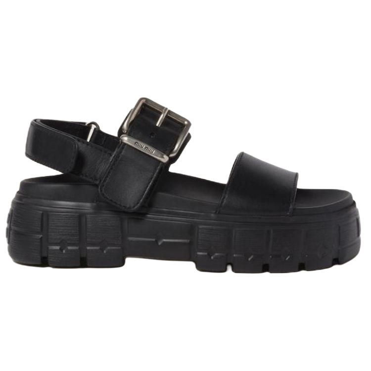 MIU MIU One Strap Sandals Women's Black