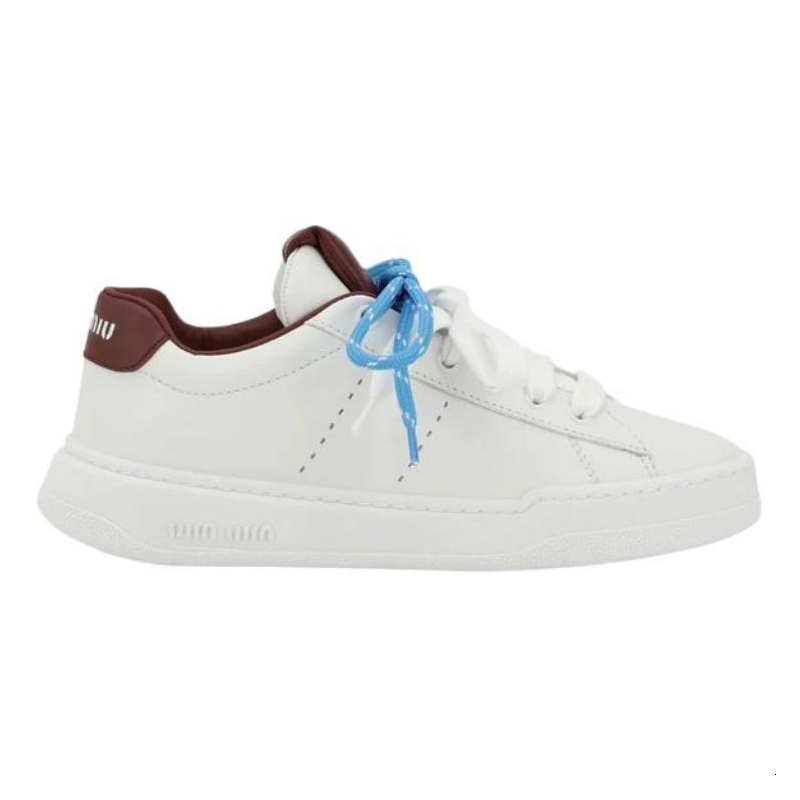 MIU MIU Low Top Skateboard Shoes Women's White