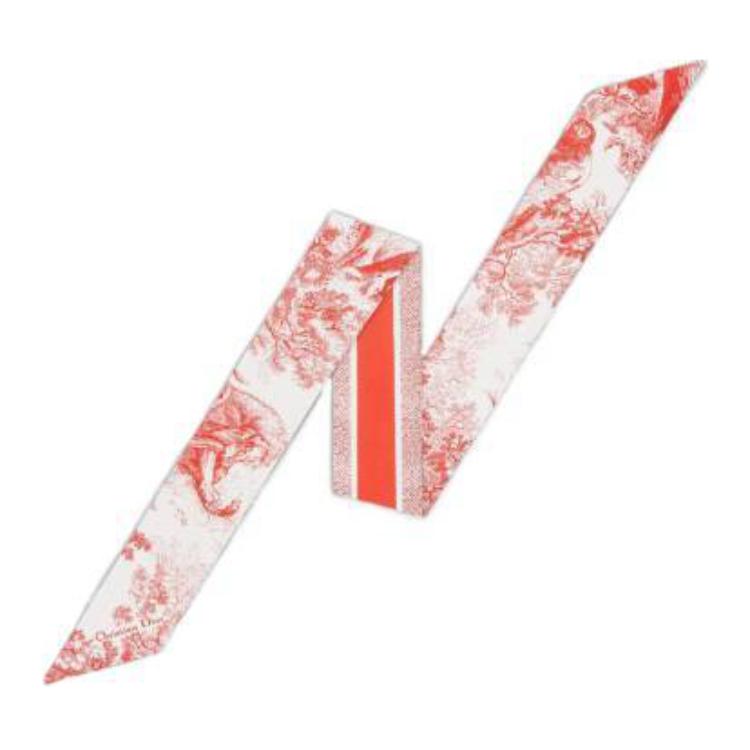 DIOR Silk Scarves Women's Orange