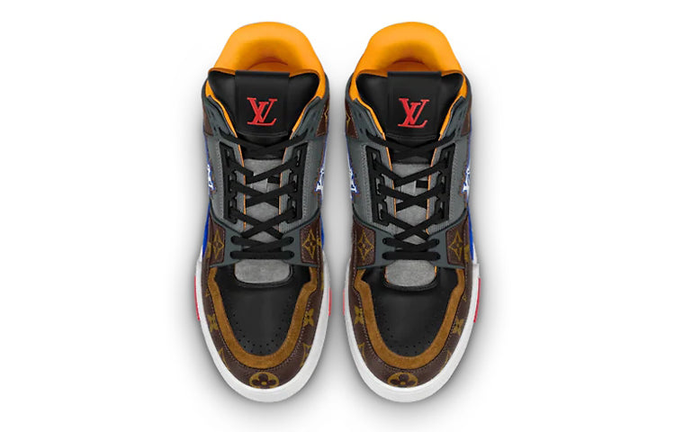 LOUIS VUITTON Trainer Stylish Skateboarding Shoes Men's Brown