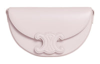 CELINE BesaceTriomphe Smooth Cow Leather Saddle Bag, Crossbody Bag, Shoulder Bag Women's Light Pink