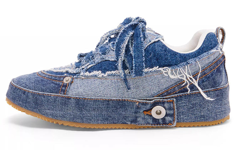 LOEWE Stylish Skateboarding Shoes Women's Denim Blue