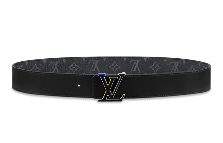 LOUIS VUITTON Pin Buckle Cow Leather Leather Belts Men's Width 4cm