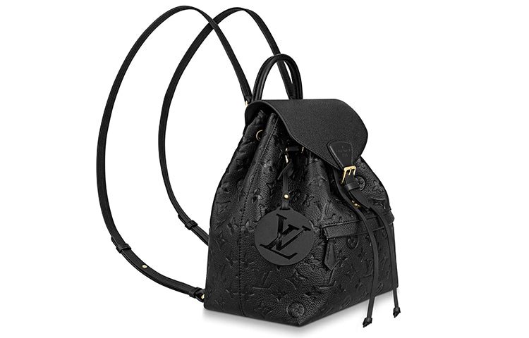 LOUIS VUITTON Backpack Montsouris Monogram Empreinte Black