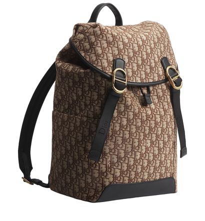 DIOR 26 Jett Backpack with Flap 'Brown' 1DBBA259YUS-H45E