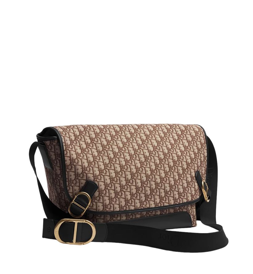 DIOR 26 Large Jett Messenger Bag with Flap 'Brown' 1DBME210YUS-H45E
