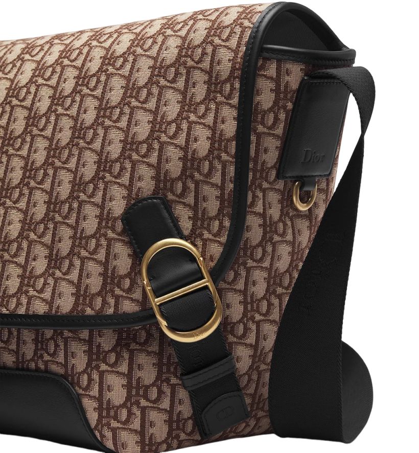 DIOR 26 Large Jett Messenger Bag with Flap 'Brown' 1DBME210YUS-H45E