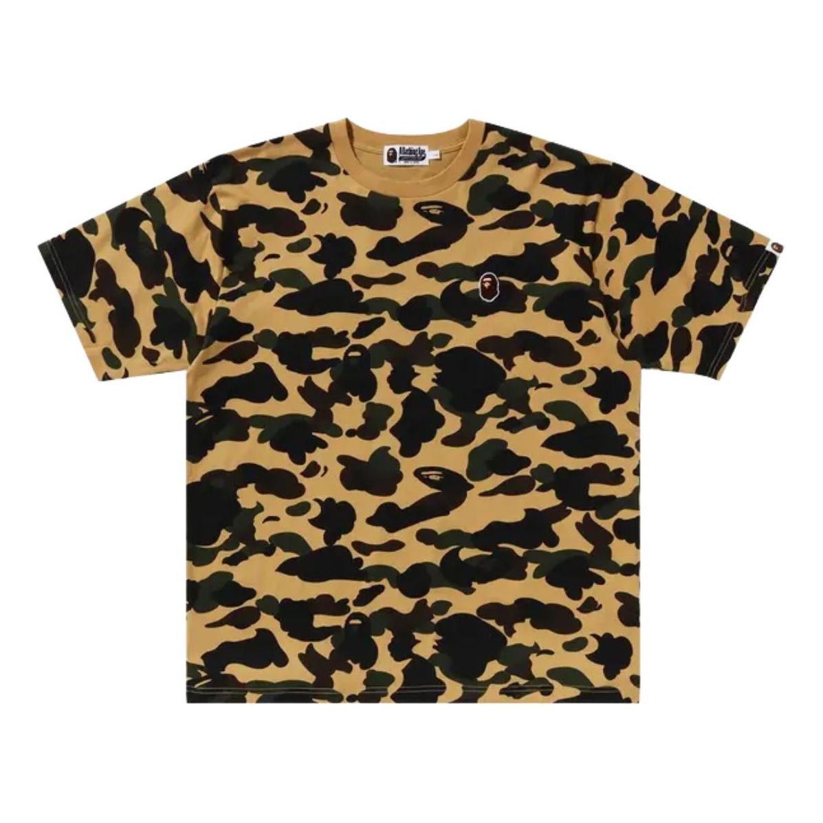 A Bathing Ape 1st Camo One Point Tee 'Yellow'  1K30-109-006-YELLOW