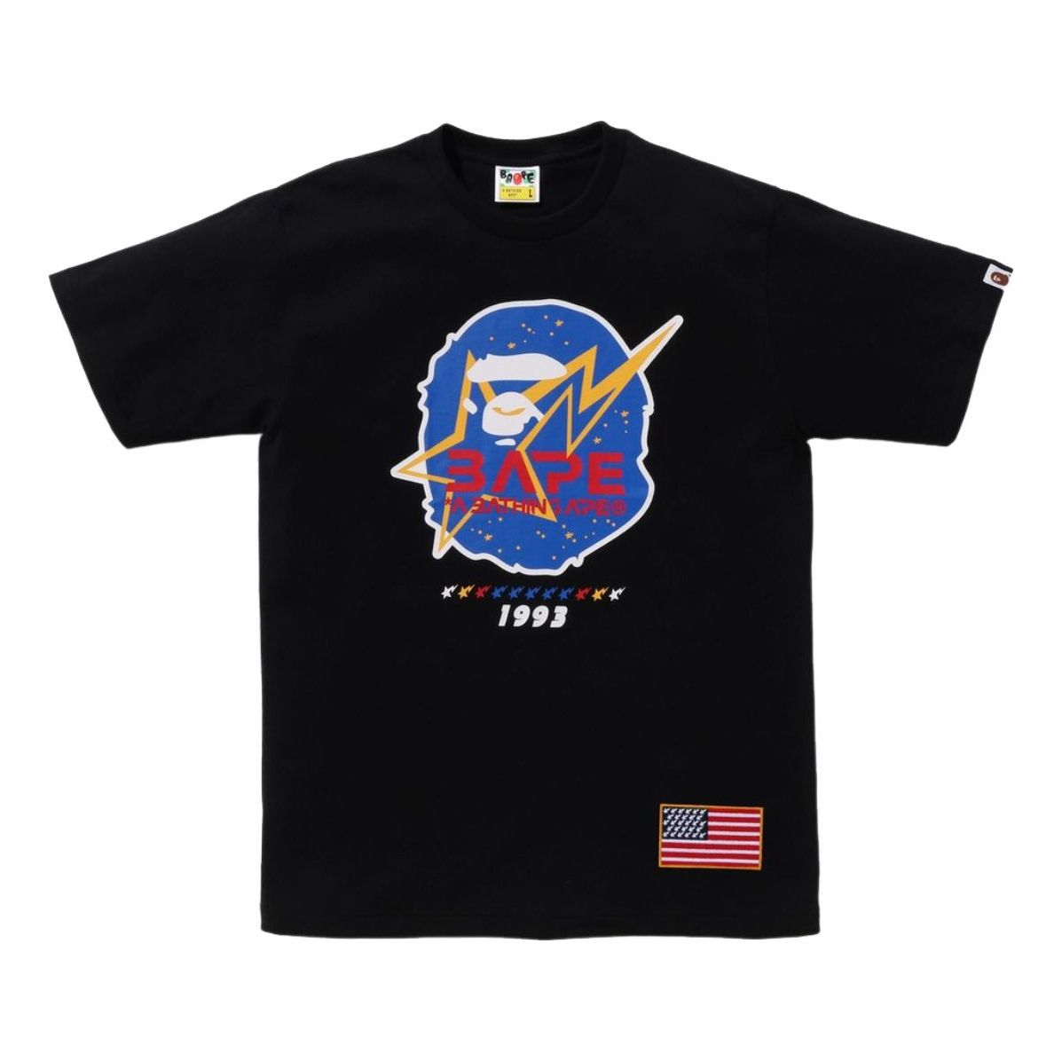 A Bathing Ape Space Ape Head Tee 'Black' 1K70-110-016-BLACK