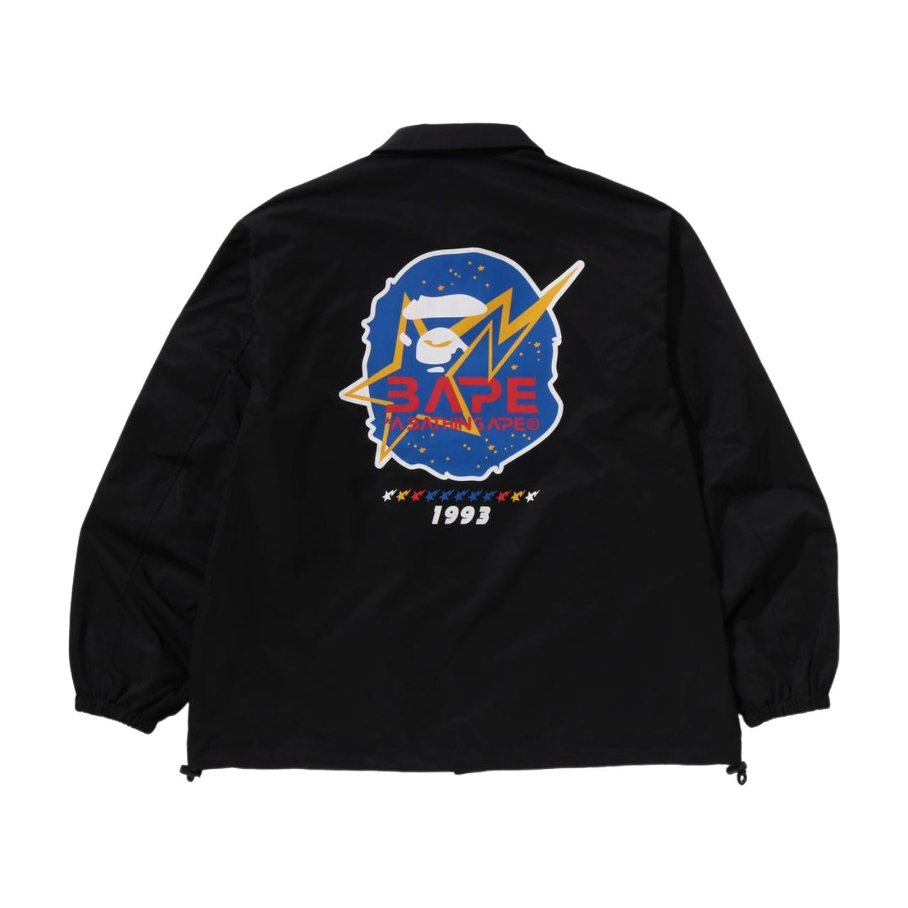 A Bathing Ape Space Ape Relaxed Fit Coach Jacket 'Black' 1K70-140-008-BLACK