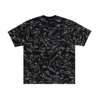 A Bathing Ape Marbling Camo One Point Relaxed Fit Tee 'Black' 1K80-109-305-BLACK