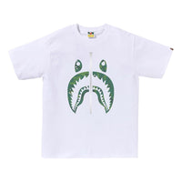 A Bathing Ape Bitmap Shark Tee 'White' 1K80-110-040-WHITE