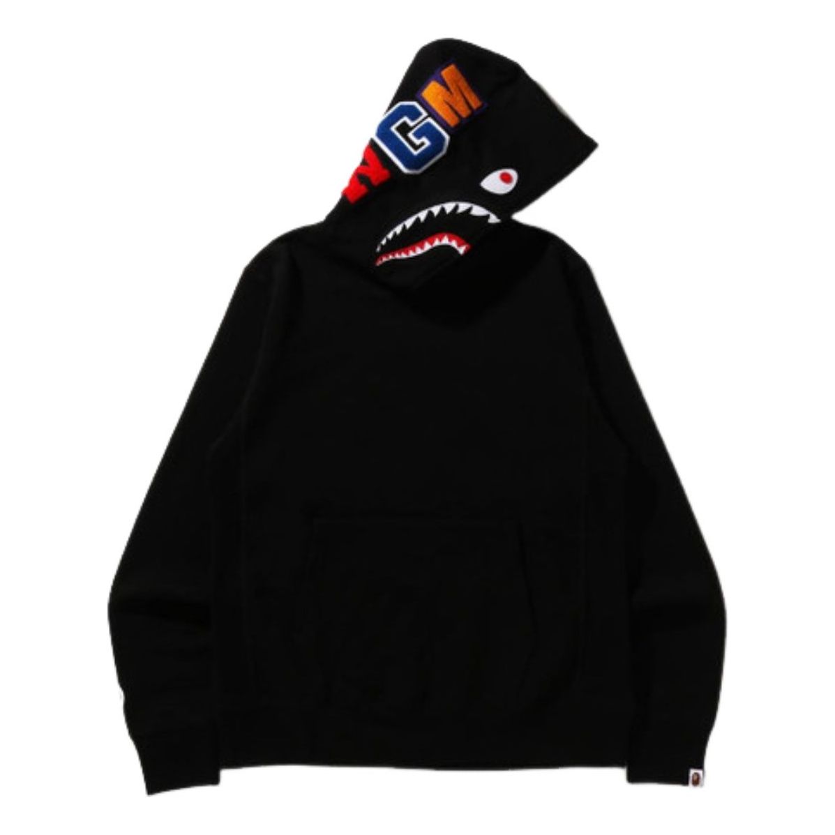 A Bathing Ape Shark Pullover Hoodie 'Black' 1K80-114-013-BLACK