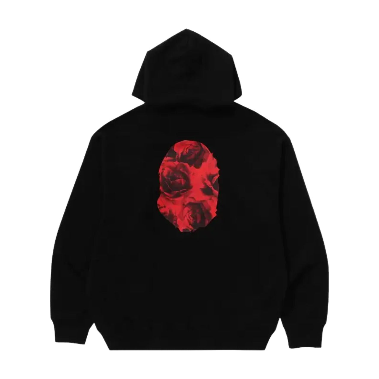 A Bathing Ape Floral Solid Camo Ape Head Relaxed Fit Pullover Hoodie 'Black' 1K80-114-301-BLACK