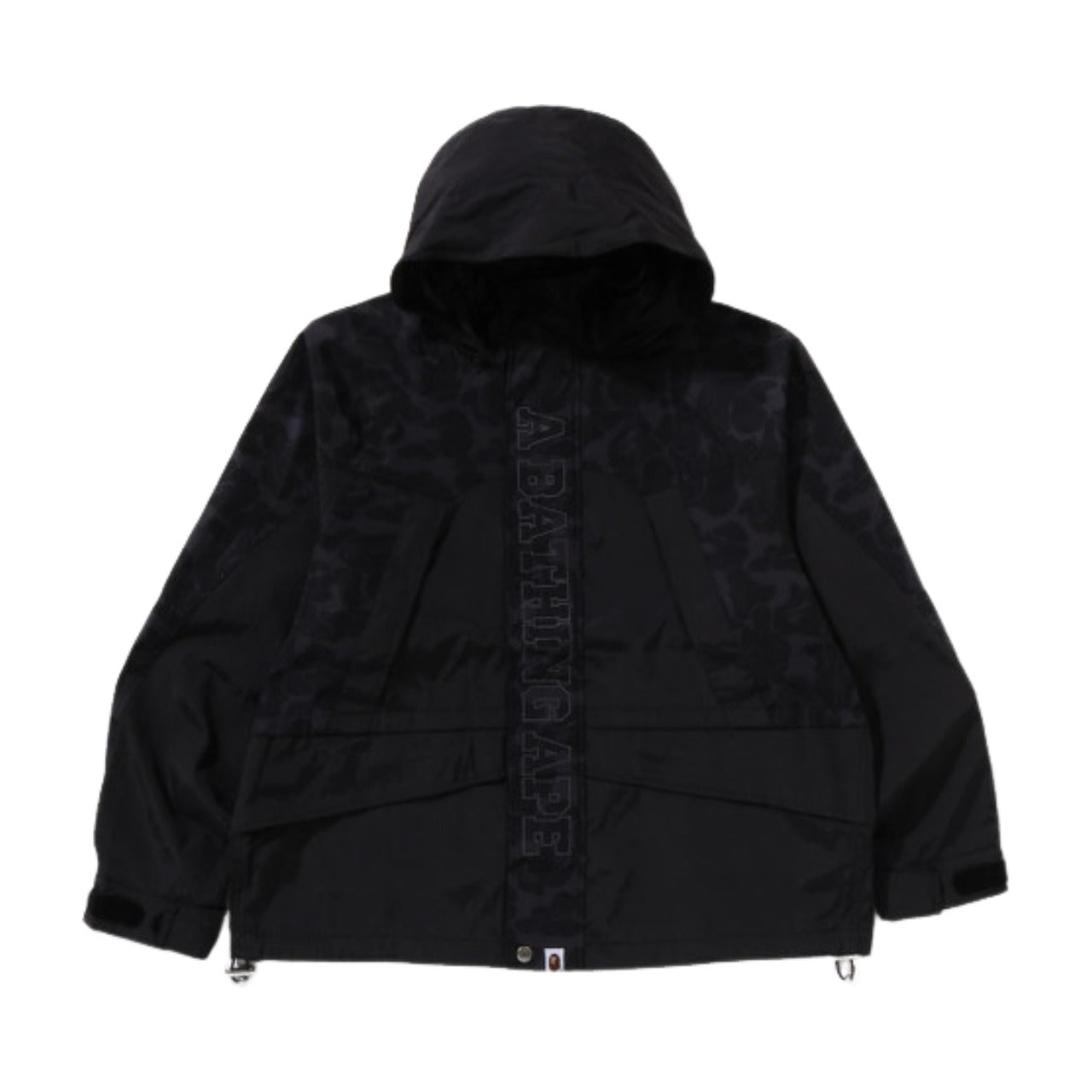 A Bathing Ape Camo Panel Snowboard Jacket 'Black' 1K80-140-324-BLACK