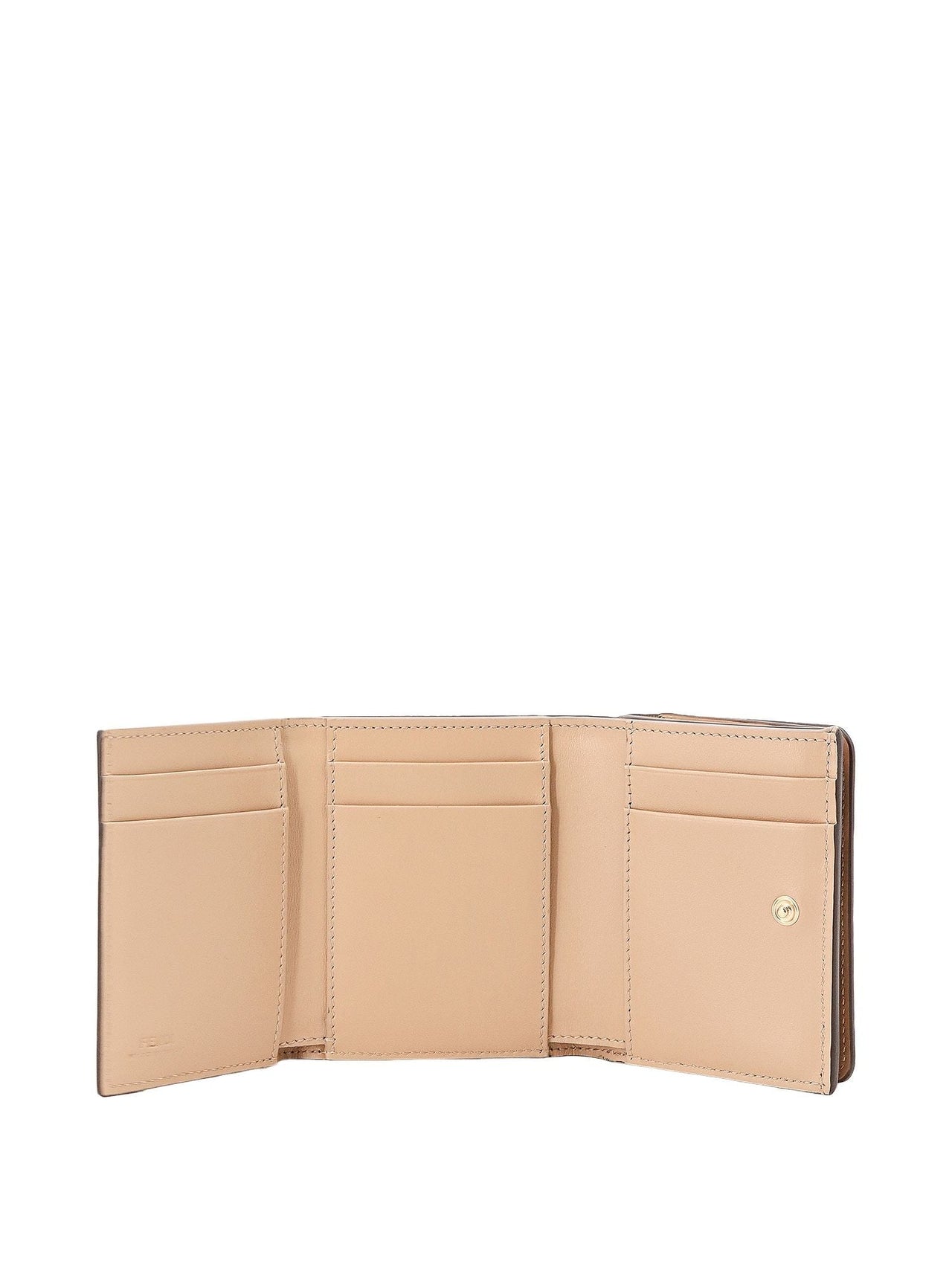 (WMNS) Fendi SS25 FF Tri-Fold Wallet Flower Bouquet 'Brown' 8M0480AURFF174H