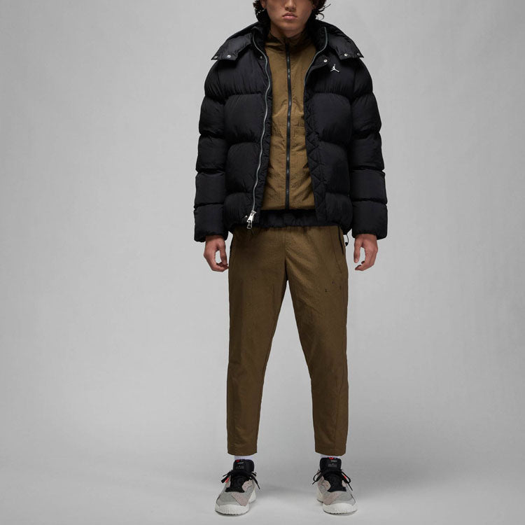 Air Jordan Solid Color Pattern Printing Casual Jacket Men's Brown DQ8074-385