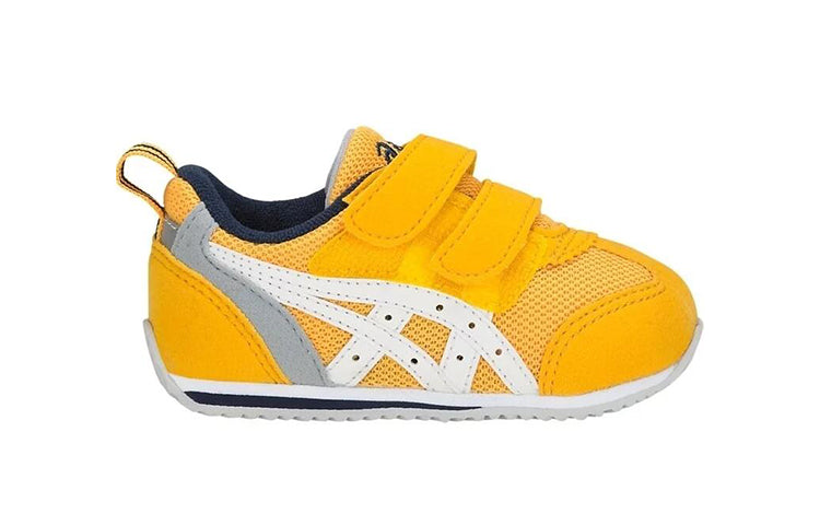 (TD) ASICS Idaho Baby 3 Running Shoes Yellow/White TUB165-800