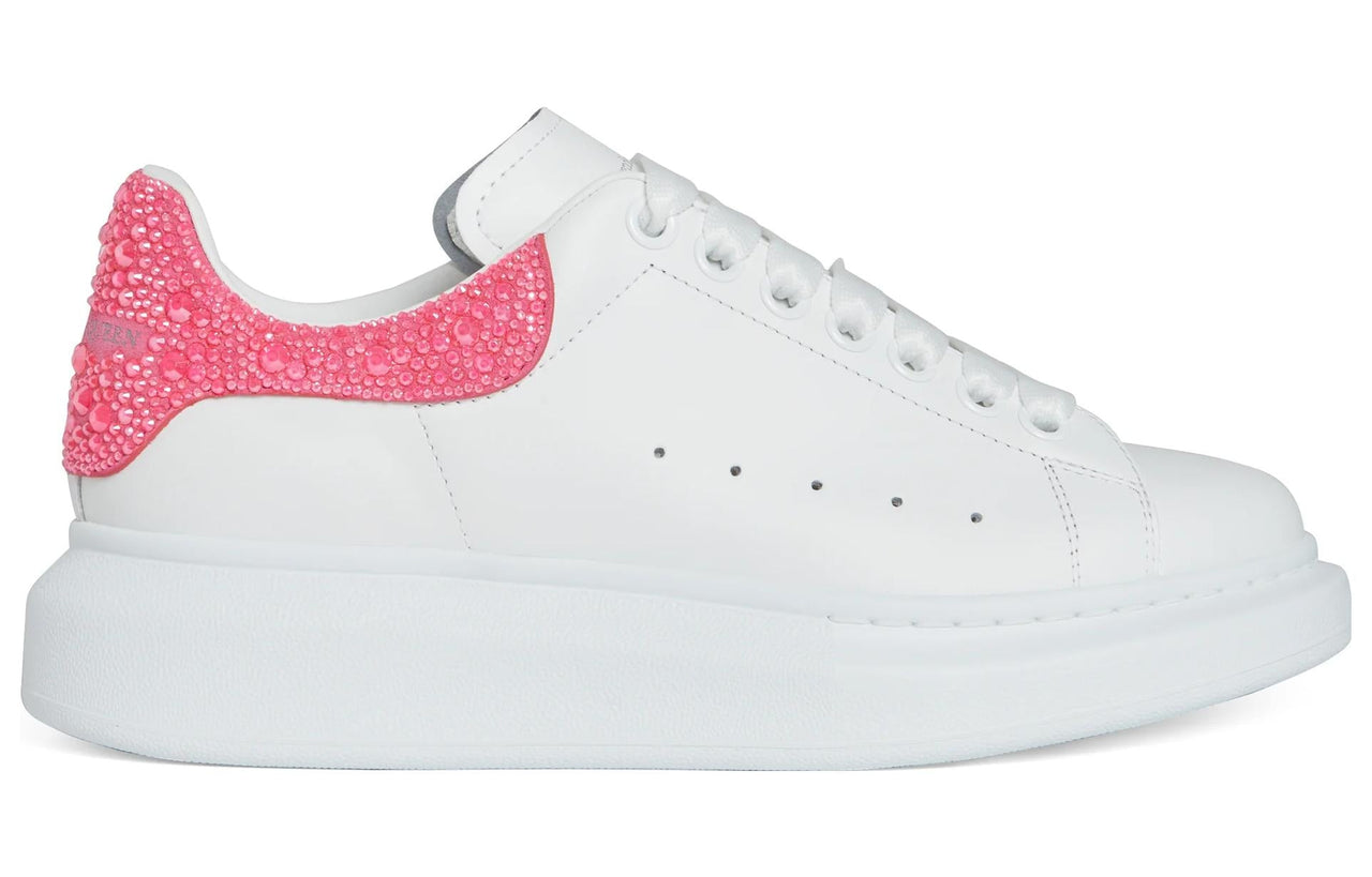 (WMNS) Alexander McQueen Oversized Sneaker 'White Pink Glitter' 718243WICY98844