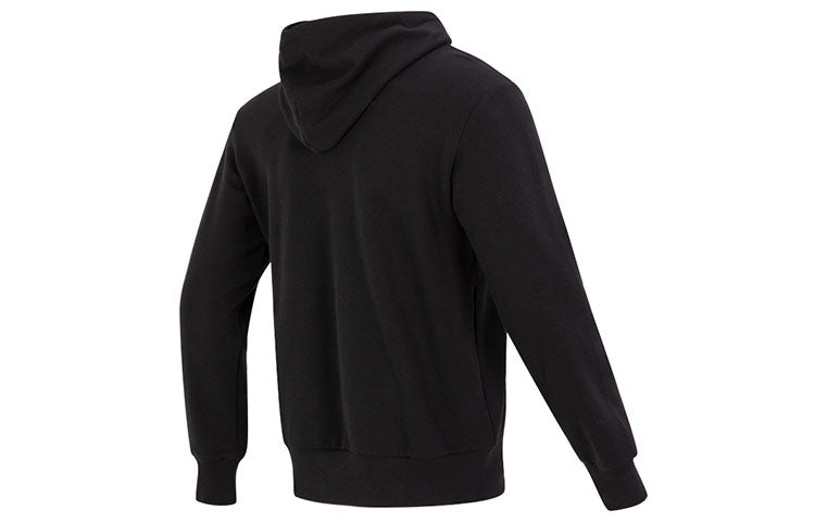 adidas French Terry Big Logo Hoodie 'Black White' IC9363