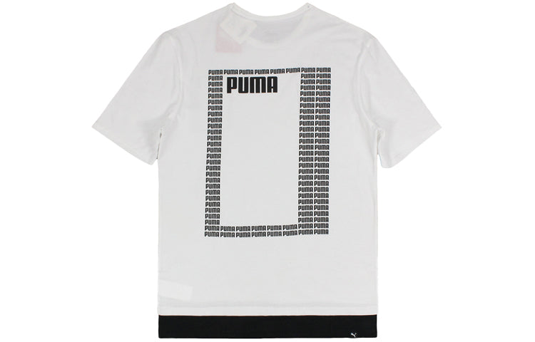 PUMA LOGO Short Sleeve TEE Summer Rebel White 853172-02