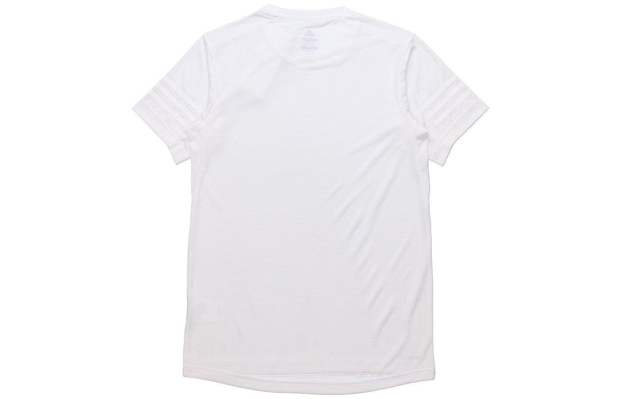 adidas Sports Gym Round Neck Short Sleeve White CW3928
