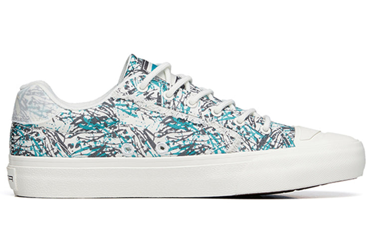 (WMNS) ANTA Life Series Sneakers Canvas 'White Green' 122228077S-3