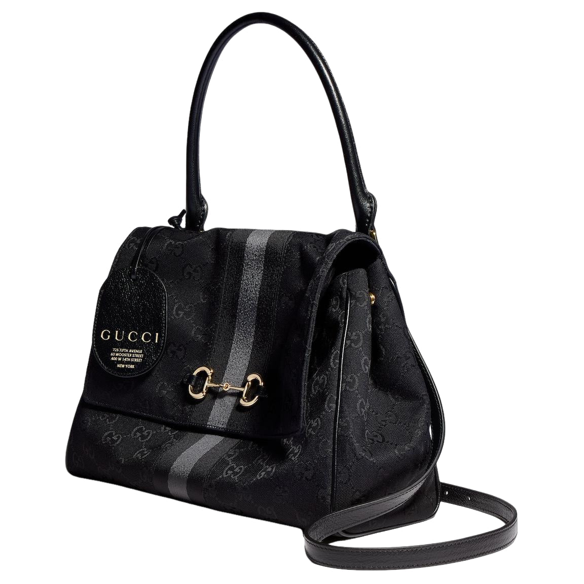 (WMNS) Gucci Paparazzo Medium Top Handle Bag 'Grey Black' 875018-AAHHD-1094