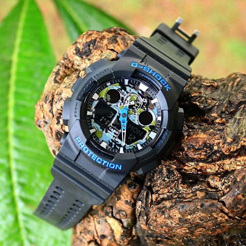 CASIO G-Shock Analog-Digital 'Black Blue' GA-100CB-1A