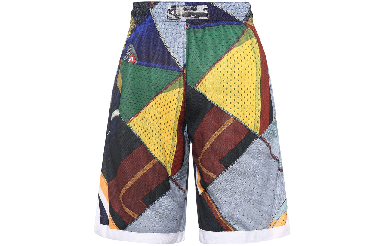 Nike KD Durant Quick Dry Basketball Shorts Colorblock AT3184-495
