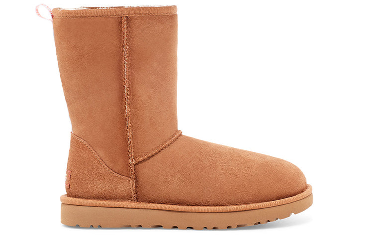 (WMNS) UGG Classic Short II Graphic Logo 2.0 Fleece Lined 1117532-CNCRL