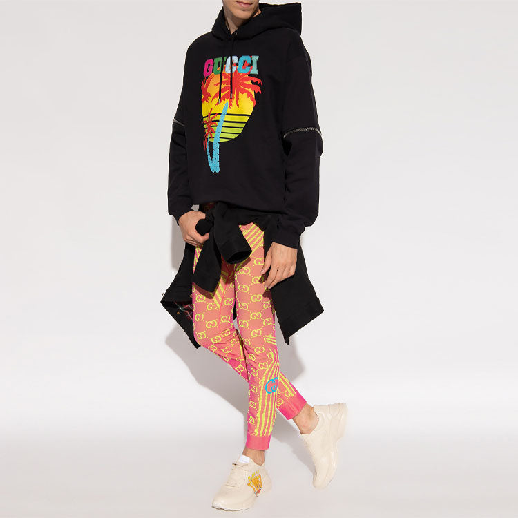 Gucci Sunset Hooded Sweatshirt With Removable Sleeves 'Black' 700117-XJEOT-1082
