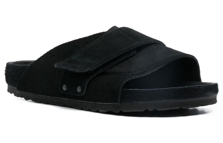Birkenstock Kyoto Suede Leather Narrow Fit 'Black' 1022306