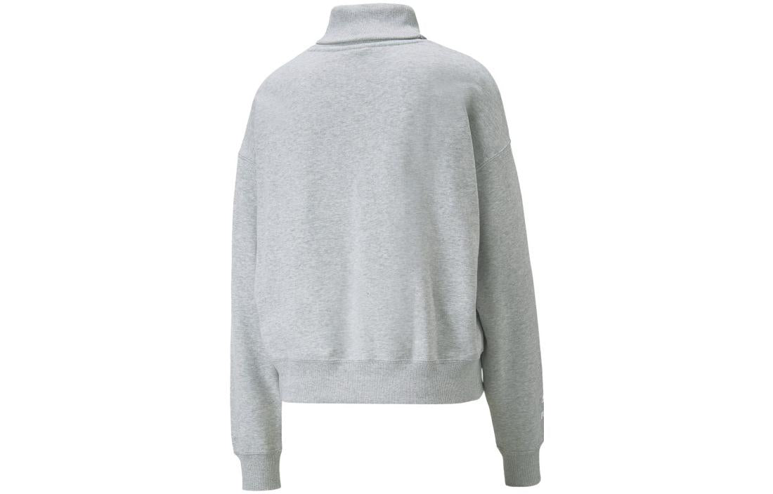 (WMNS) PUMA Team Sweatshirt 'Grey' 539271-04