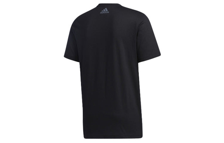 adidas Logo Sports Short-sleeve Tee Men Black GD5438