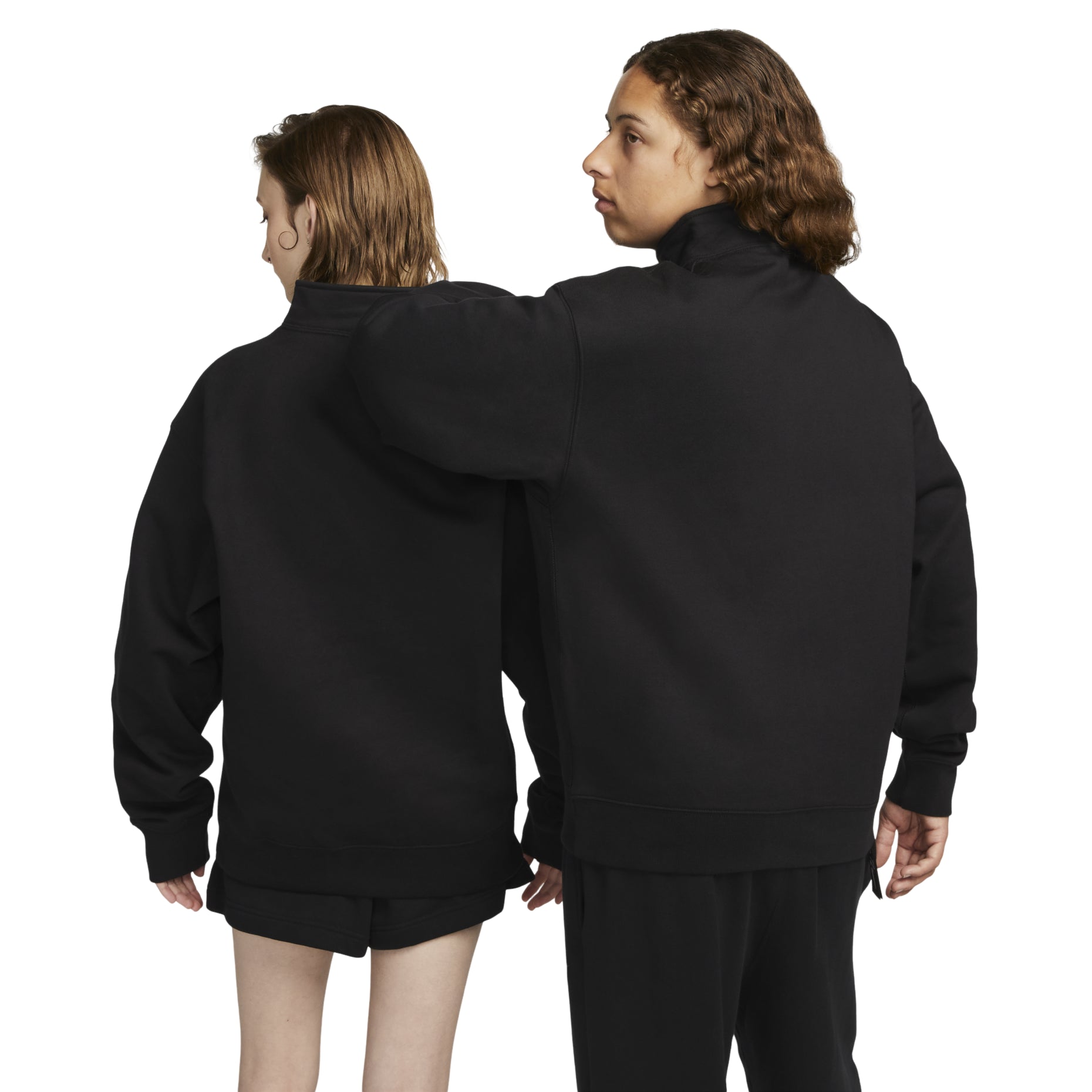 Nike Solo Swoosh 1/4 Zip Top Black DQ5209-010