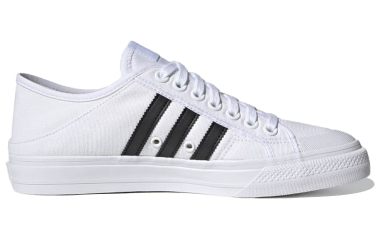 adidas Collapsible Nizza Low 'White Black' H67375