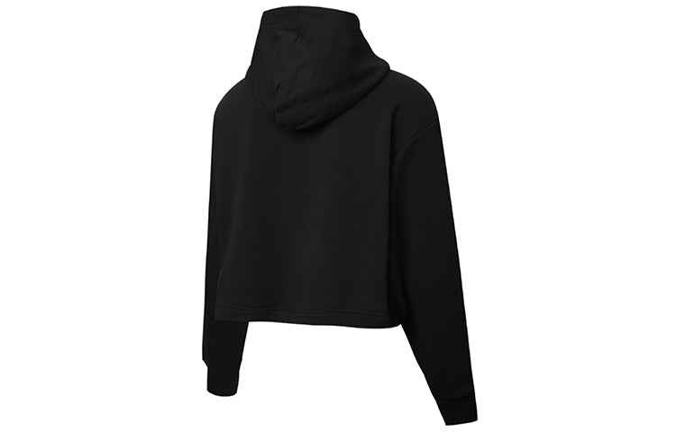(WMNS) PUMA Claw Pack Logo Hoodie 'Black Blue White' 596635-01