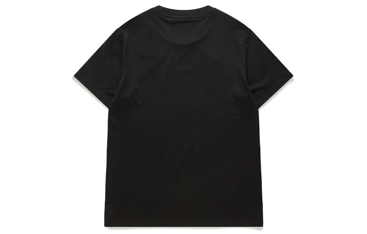 FILA FUSION Chest Multi-Color Logo Alphabet Shoulder Short Sleeve Black T11M026104F-BK