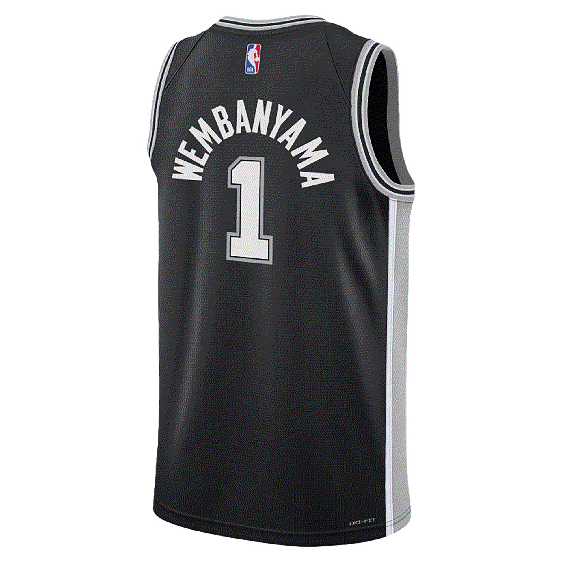 (GS) Nike NBA Victor Wembanyama San Antonio Spurs 2023/24 Icon Edition Swingman Jersey 'Black' 9Z2B7BX2P-WEM