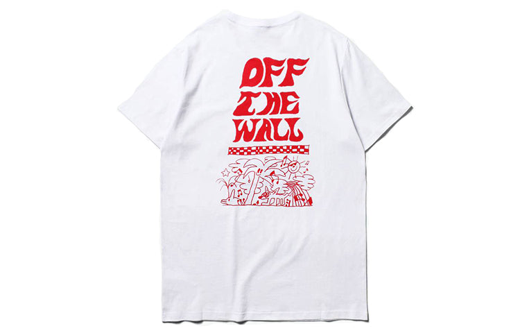 Vans Men's Artist Printed Round Neck Tee White VN0A4RAQWHT