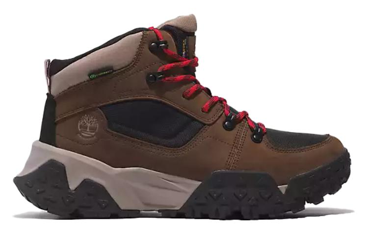 Timberland Motion Scramble Mid Lace-Up Waterproof Hikers 'Dark Brown Nubuck' TB0A68BZW07