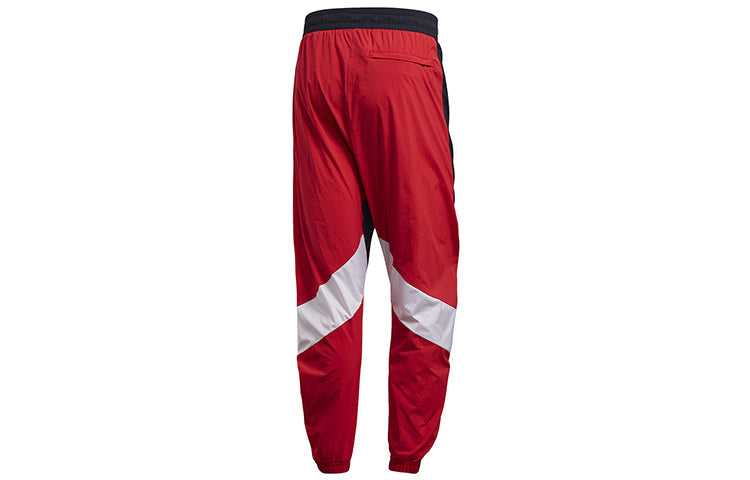 adidas M O Shape Pant Splicing Sports Bundle Feet Pants Red FI4685