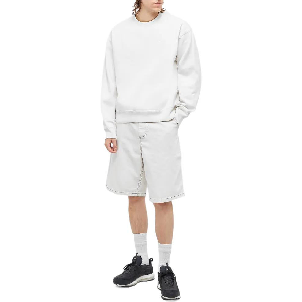 Nike NRG Solo Swoosh Fleece Crewneck Sweatshirt 'White' CV0554-030