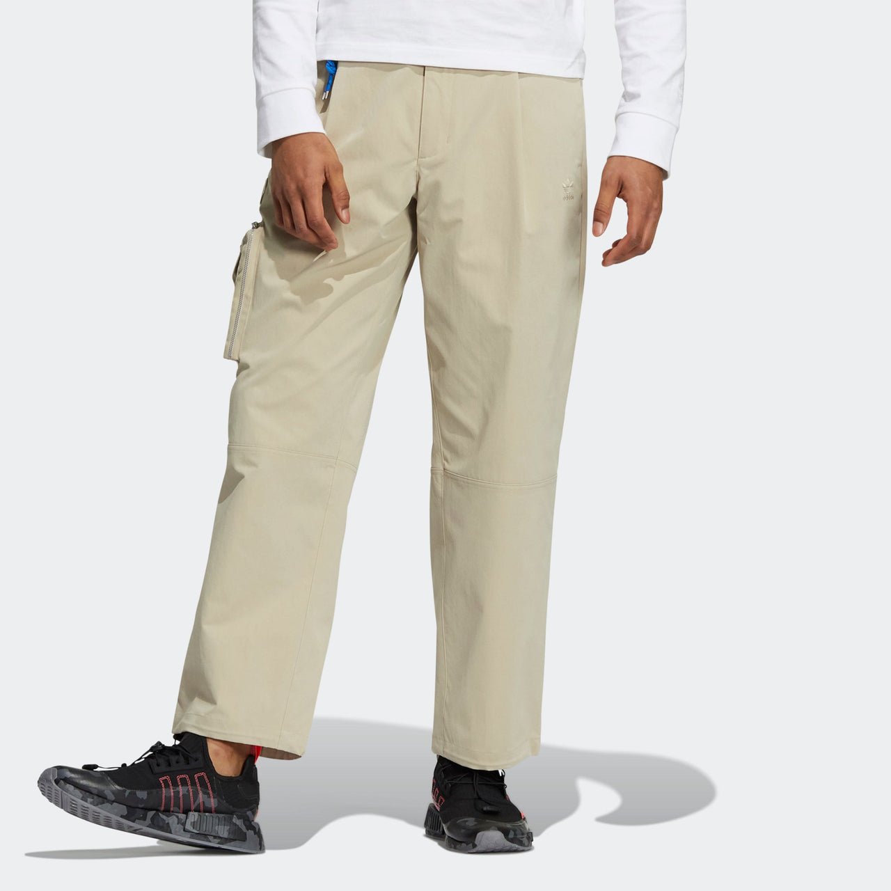 Men's adidas originals CNY Limited Side Big Pocket Casual Sports Pants/Trousers/Joggers Prairie Brown HC0572