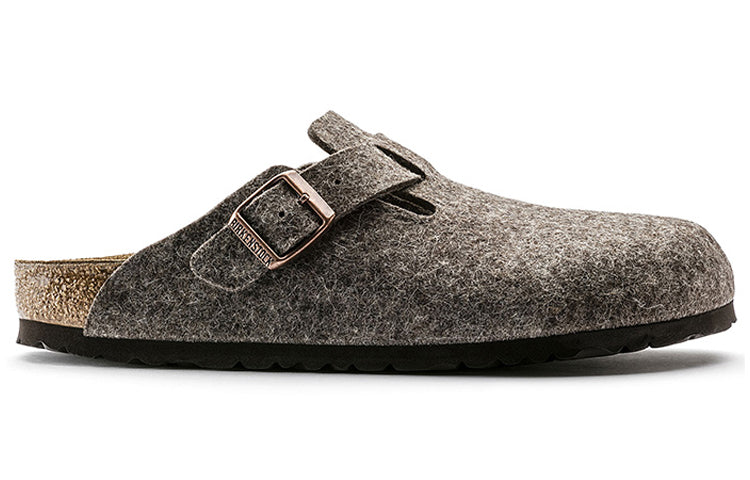 Birkenstock Boston Wool Felt Sandals 'Cacao' 0160583