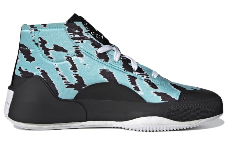 (WMNS) adidas Stella McCartney x adidas Treino Mid Graphic 'Black Blue' GZ4382